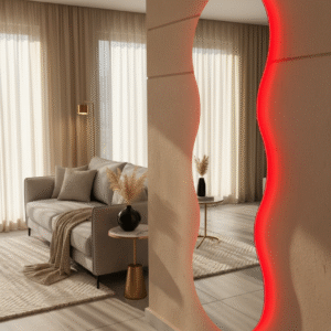 Espejo LED flotante (sin luces)