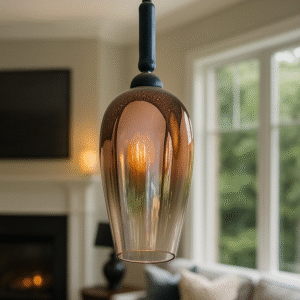 Lámpara Bomba de Oro Rosa